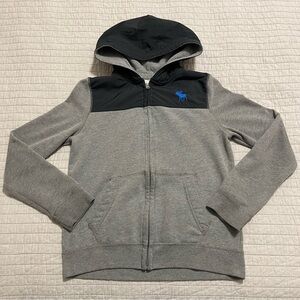 Abercrombie Kids Boys Full Zip Hooded Colorblock Jacket Size 13/14